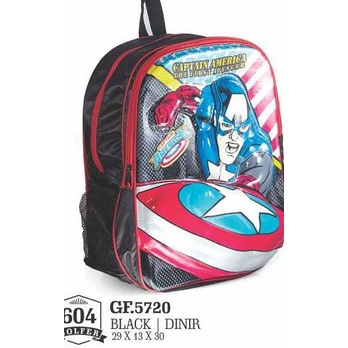 

5720GF, tas sekolah/ransel anak laki-laki/cowok, Captain America khusus87 Ayo Order