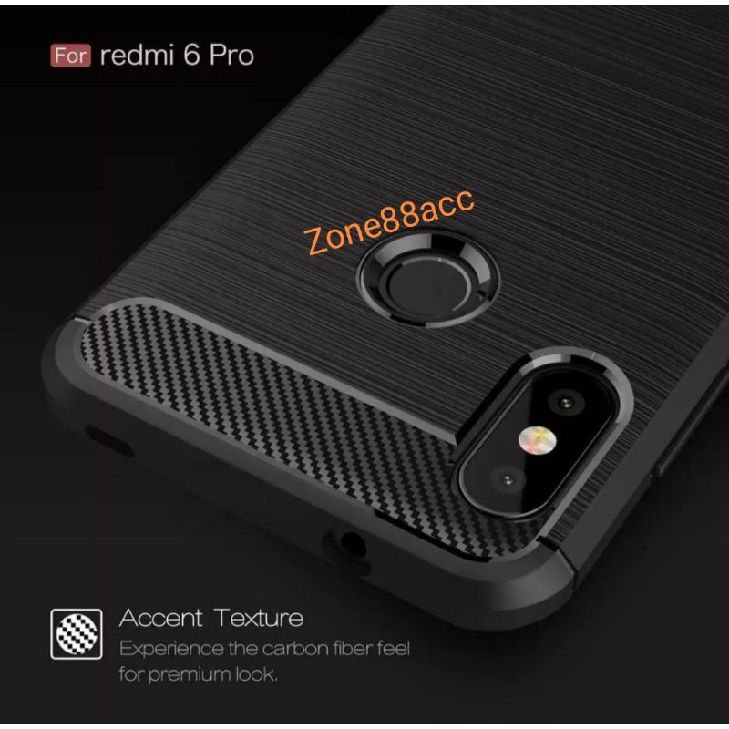 Silicon Case Redmi 6 Pro Mi A2 Lite Softcase iPAKY Carbon Casing Cover TPU