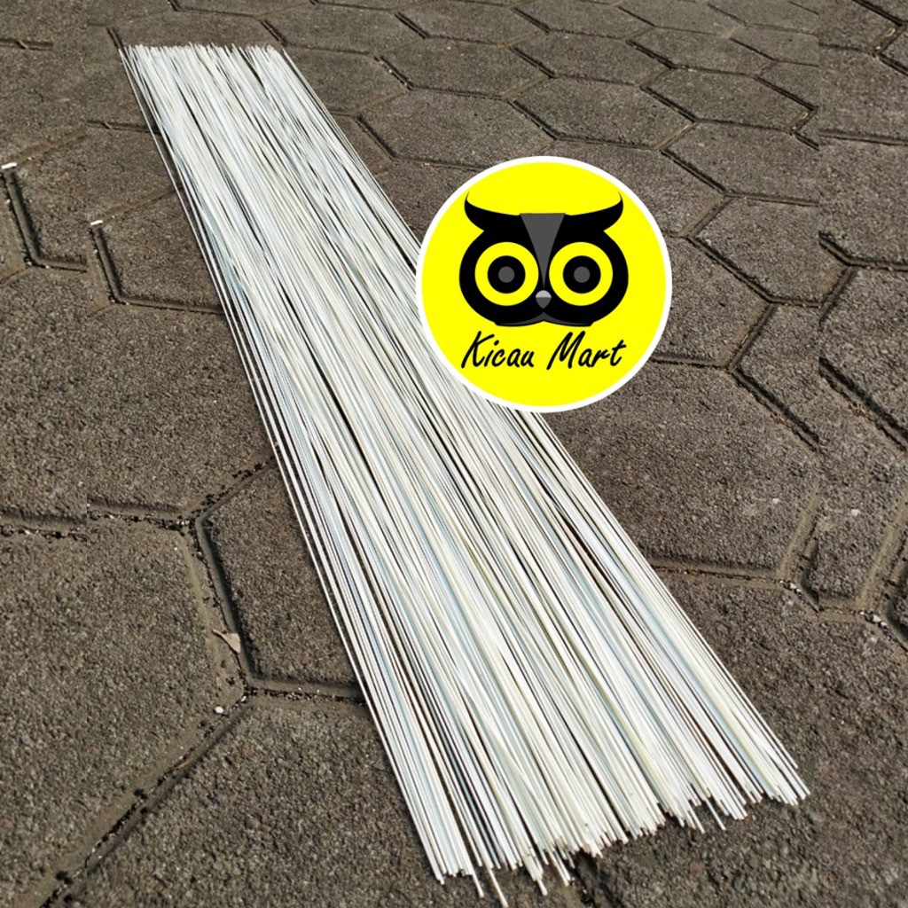 RUJI FIBER JERUJI FIBER PUTIH  1,5 MM 1,5MM MILI BATANG STIK JERUJI SANGKAR KANDANG BURUNG RJPTH15