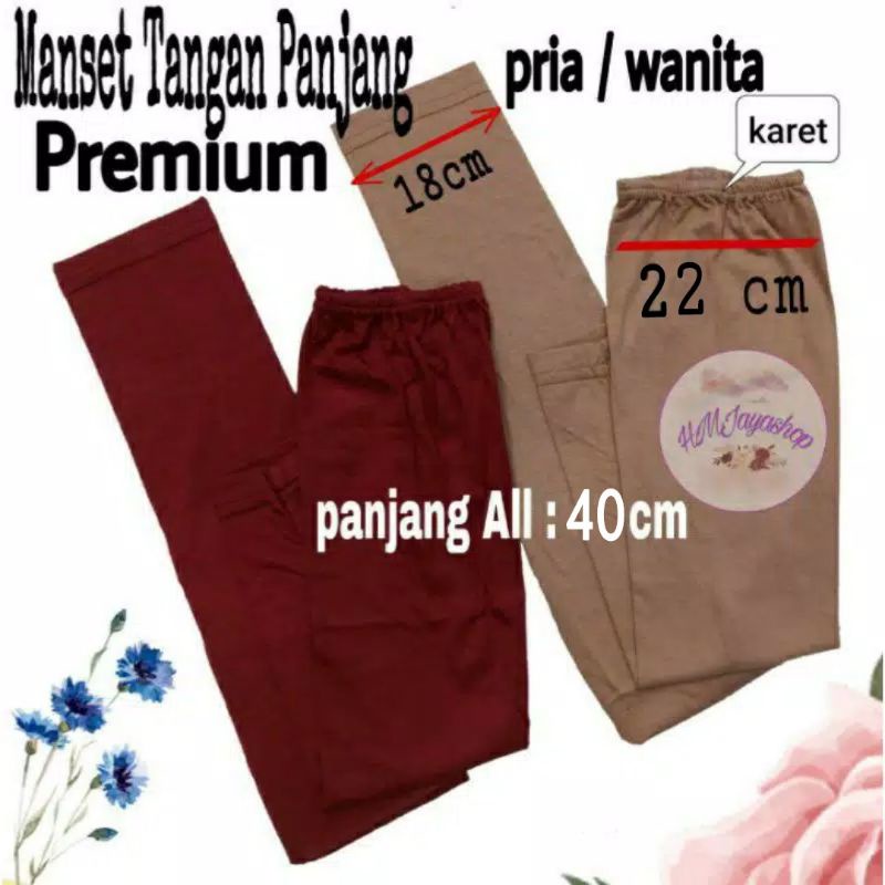 Manset Tangan Panjang Polos Premium Handsock Unisex