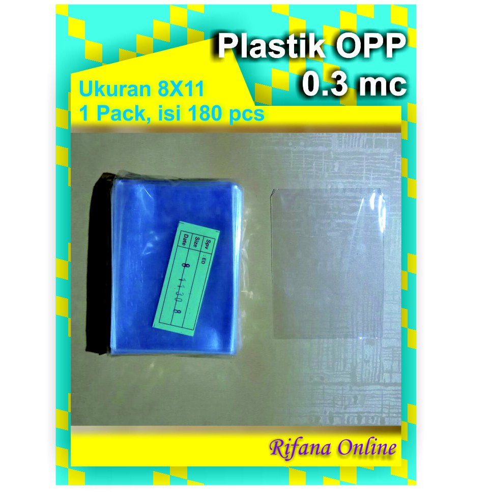 

Plastik OPP Ukuran 8 x 11 cm