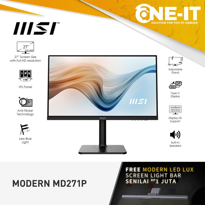 Monitor MSI Modern MD271P 27 inch IPS 75Hz 5ms