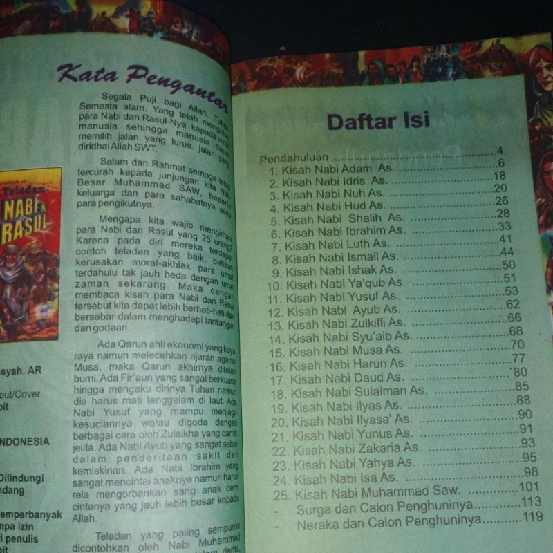 buku kisah teladan 25 nabi&amp; rasul 15x24cm