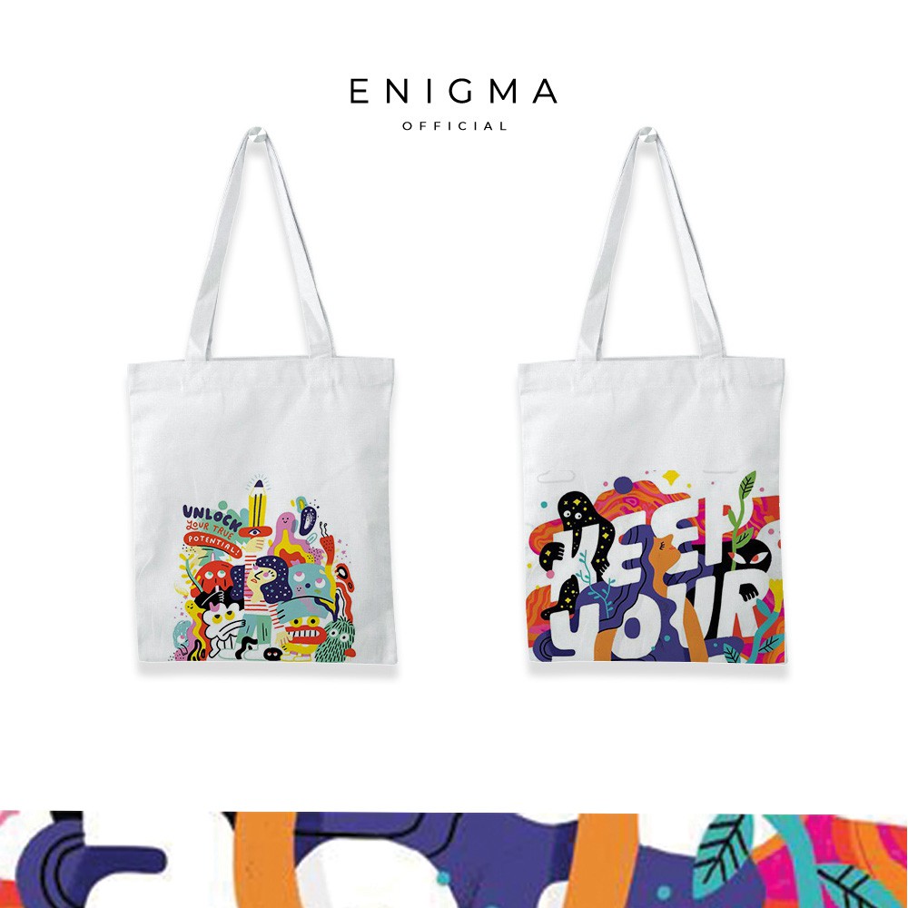 SALE TOTEBAG KANVAS ORIGINAL ENIGMA TOTEBAG KANVAS COLLECTION LYS