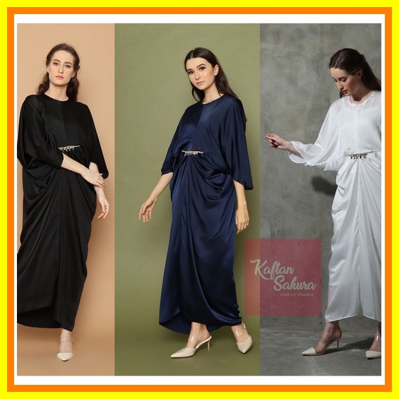 Kaftan Wanita Terbaru Kekinian 2022 Full Sulam Payet "Isyana Kaftan" Real Pict Ori By Mieux, All Siz