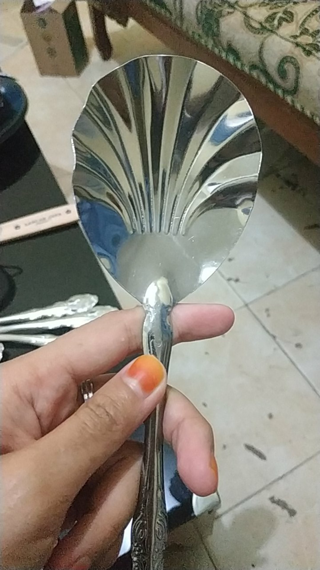 6 Pcs Centong Nasi / Sendok Sayur Stainless Steel