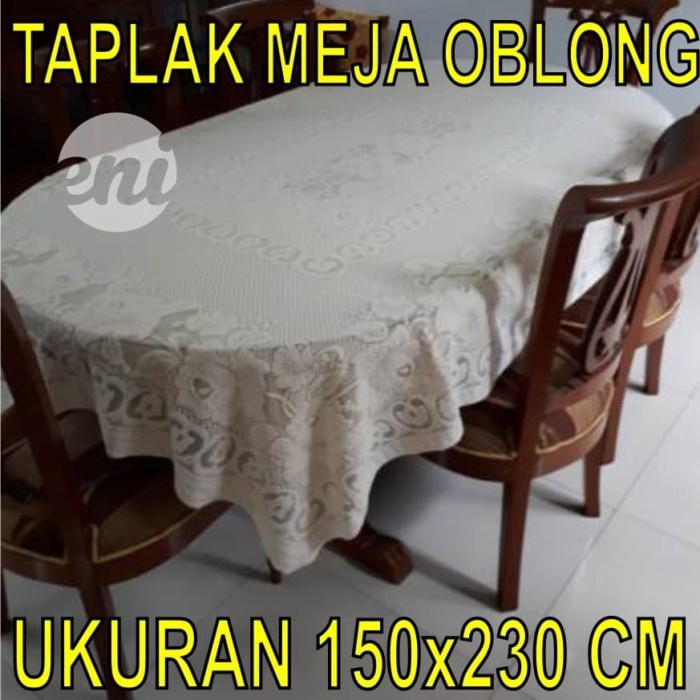 Taplak Meja Makan - Taplak Meja Makan / Taplak Persegi Panjang Besar 150X230Cm /1193