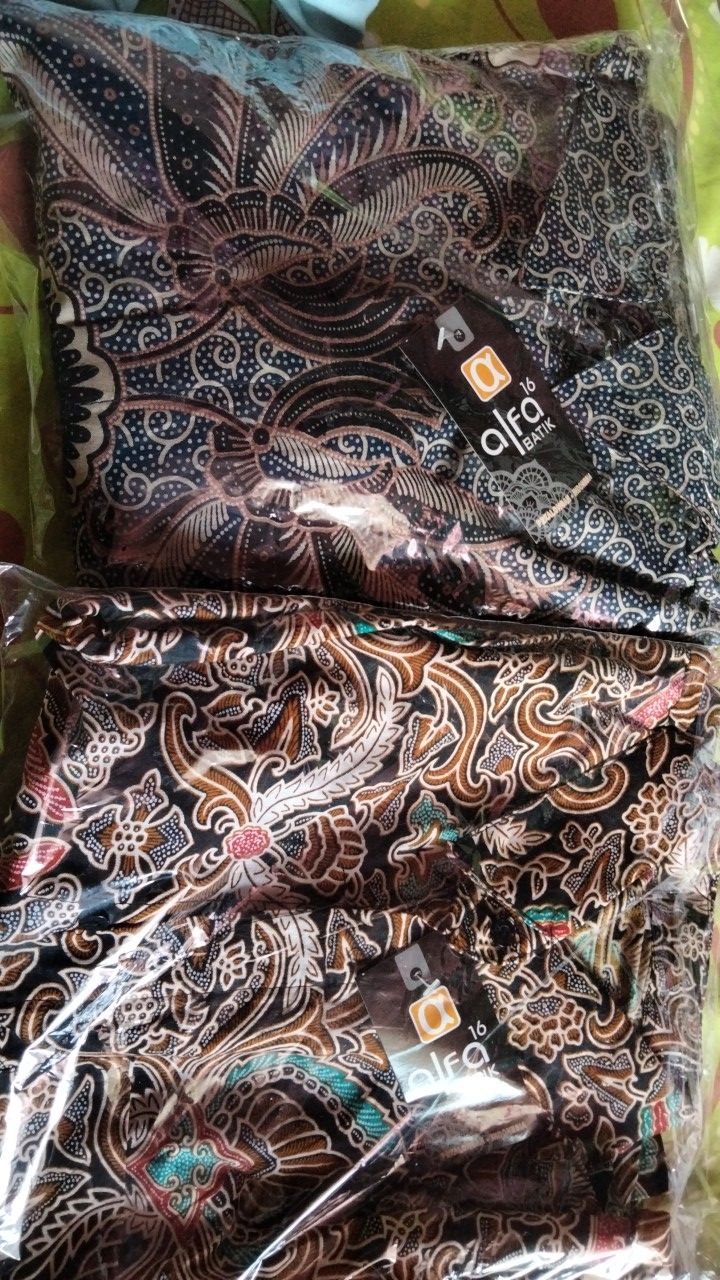 Nailo Batik Hrb026 Kenongo Kemeja Tosca Pendek Pekalongan Padi M L Xl Sogan Tulis Halus Kemeja Batik