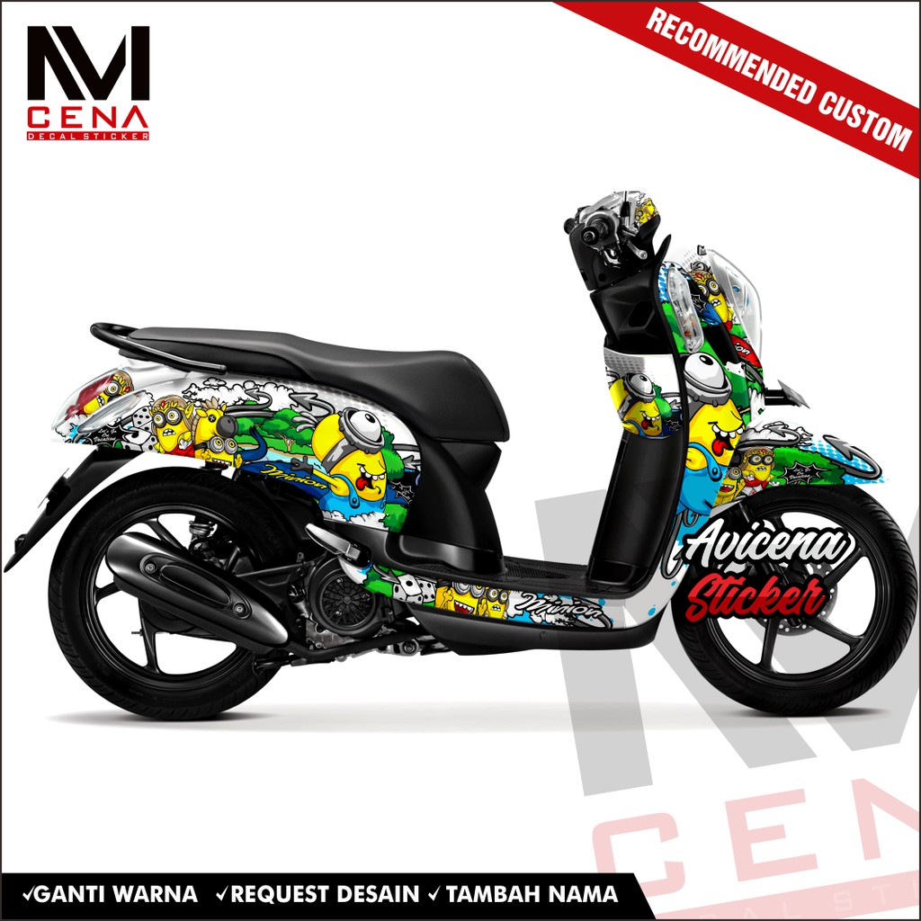 Sticker Decal scoopy full body Decal Sticker Scopy New Fi 2014 2015 2016 2017 Full Body minion