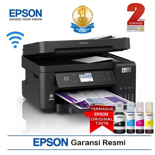 PRINTER EPSON L6270 / PRINTER EPSON L 6270 PENGGANTI L605 / L6170 WIFI DUPLEX ALL IN ONE ADF GARANSI RESMI