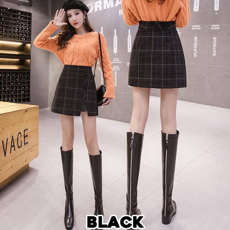 KARAKOREA 827 Minju Skirt/Rok Mini/Autumn Skirt/Rok Pendek/Rok korea/Rok Autumn//Rok Winter/Rok Korea Skirt