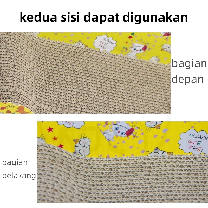 papan garuk kucing mainan untuk kucing berbentuk S tahan lama dan tahan di garuk menyenangkan persediaan hewan peliharaan