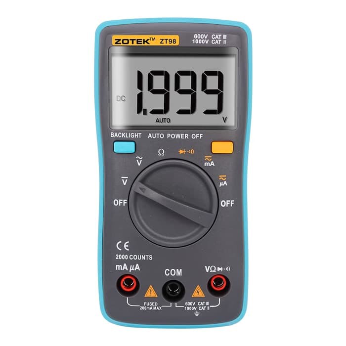 AVOMETER DIGITAL ZOTEK ZT98 / MULTITESTER DIGITAL ZT98ORIGINAL