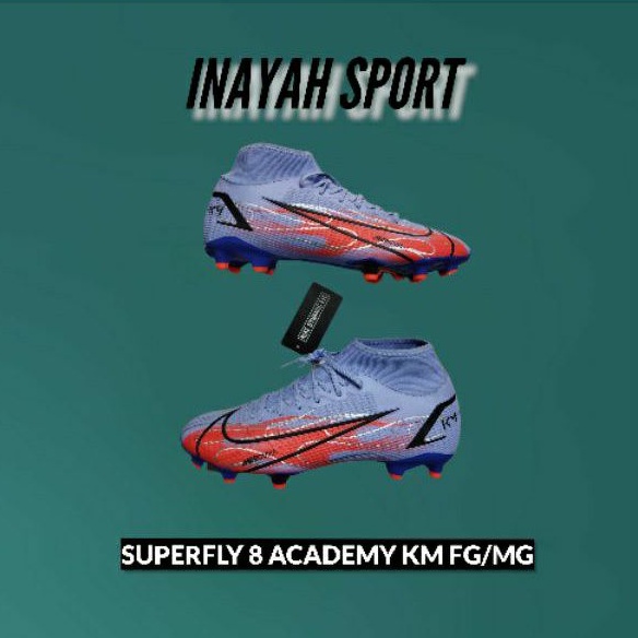 Sepatu Bola Nike Superfly 8 Academy KM FG MG DB2857-506 Original BNIB