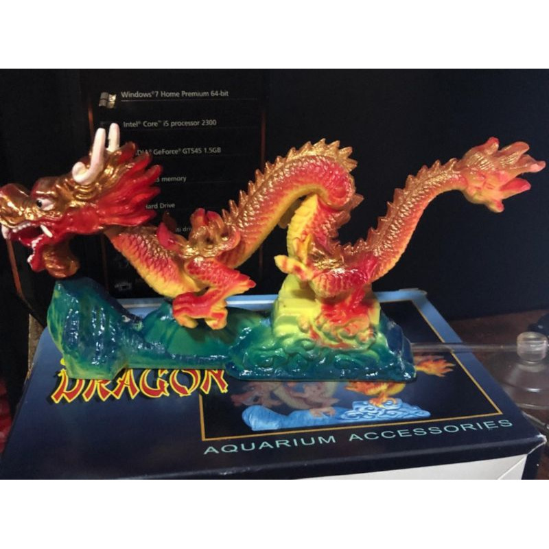MULTI GOLDEN DRAGON MAINAN DEKORASI NAGA AQUARIUM