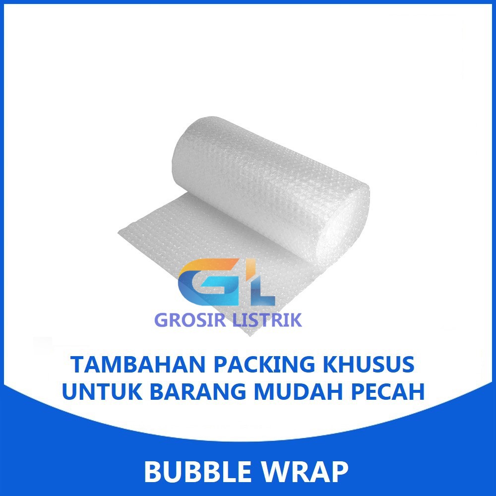 

Bubble Wrap Pelindung Tambahan Untuk Barang Mudah Pecah (1 pcs untuk 1 kg)