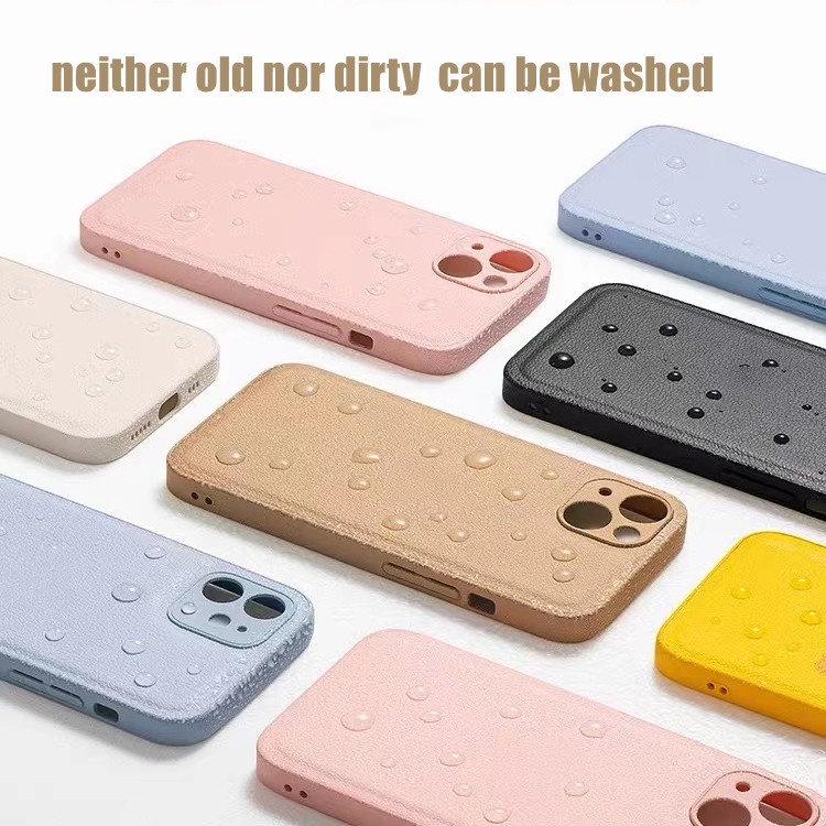 Case Bahan Kulit Silikon Dapat Dicuci Tahan Banting Untuk iphone 11 pro max 13 / 12 pro max X / Xs max XR 7 / 8 / se2020 7 plus8 plus