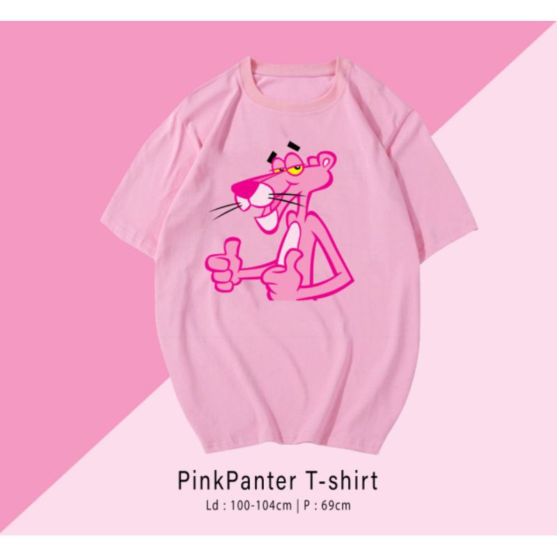 T-SHIRT / TUMBLR TEE KAOS PINK PANTER OVERSIZE PREMIUM