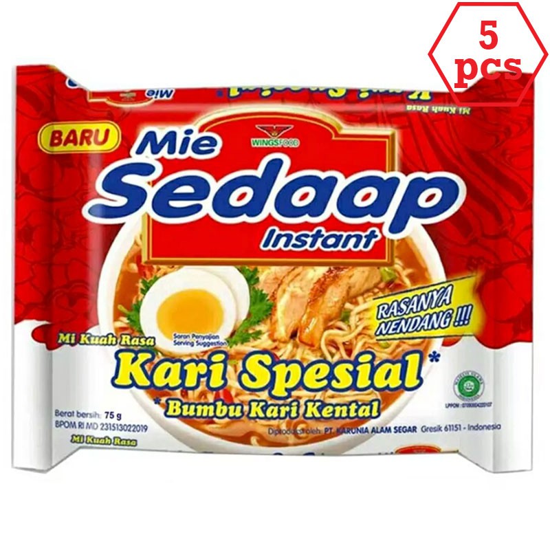 

Sedaap Mie Kari Special 75g 5pcs