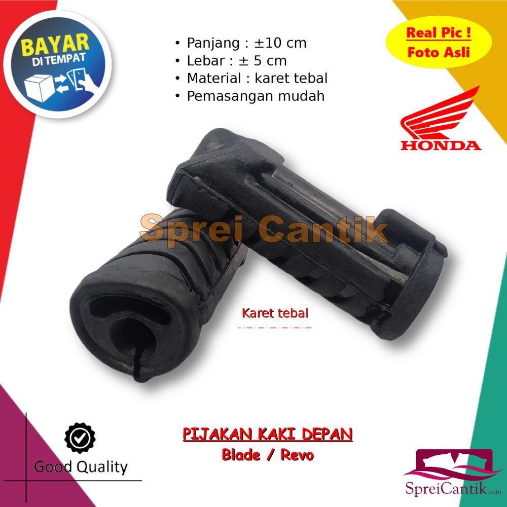 Karet Pijakan Kaki Depan BLADE 110, REVO 110, REVO ABSOLUTE, REVO FIT - Barstep Pustep Pedal Injakan