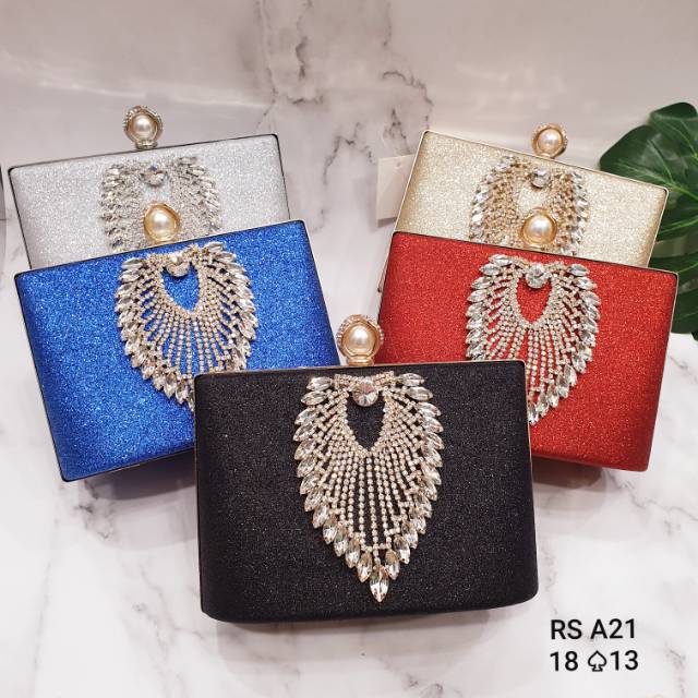 Tas unik tas Murah tas fashion Clutch pesta wanita import  import gliter