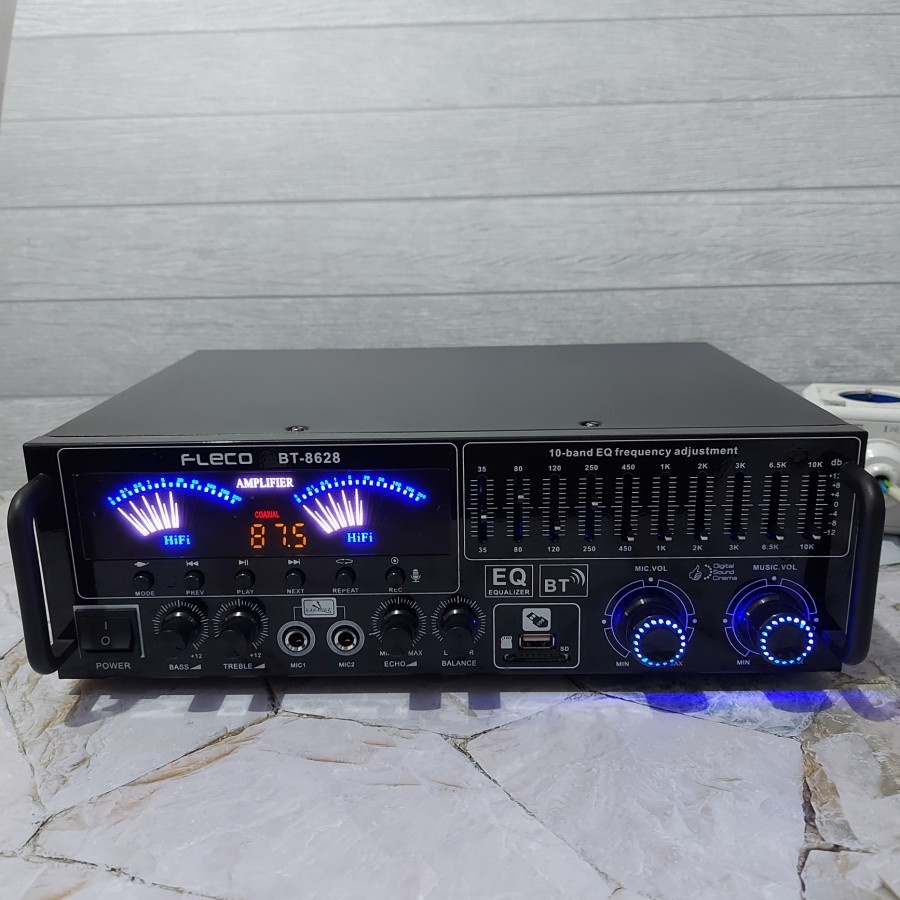 Amplifier Bluetooth Fleco BT-8628//Ampli Karaoke Fleco 8628 AMPLIFIER