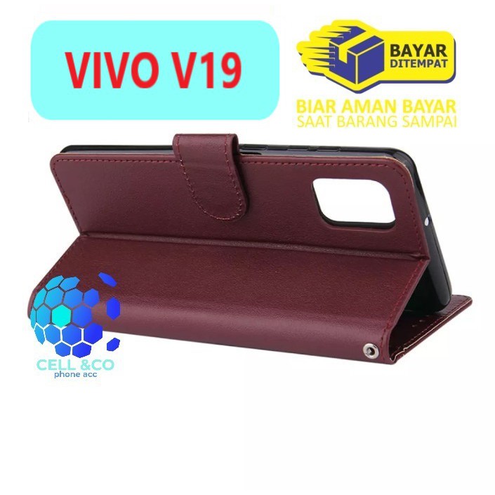 Flip cover VIVO V19 Flip case buka tutup kesing hp casing hp flip case leather wallet