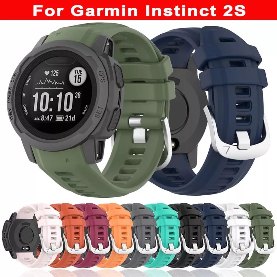 Tali Jam Garmin Instinct 2s 20mm Solar Camo Surf Strap Buckle Silver