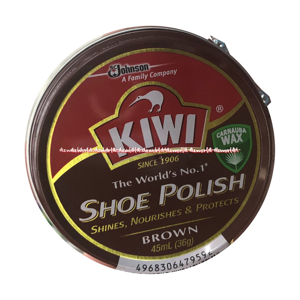 Kiwi Shoe Polish 45ml Semir Sepatu Untuk Warna Hitam Netral Coklat Kulit Klasik Hitam Pengkilap Sepatu Krim Kiwii Shoes Renew For All Color Brown Brown