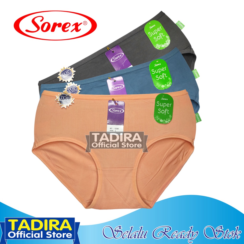 3 Pcs Celana Dalam Wanita Super Lembut SESUAI FOTO SOREK code 1239 TADIRA Store