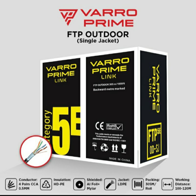 varro prime FTP cat 5E outdoor single jacket
