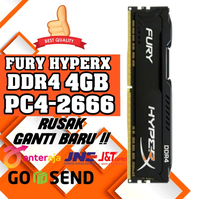 Ram PC Hyperx 4GB DDR4  2666