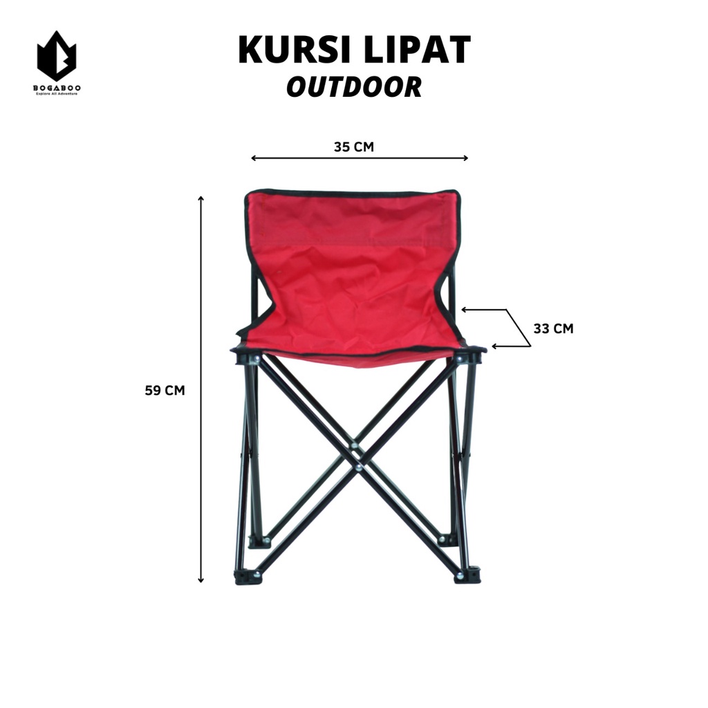 Kursi Lipat Murah - Kursi Portable - Folding Chair - kursi outdoor - bangku lipat - bangku outdoor - bangku hiking