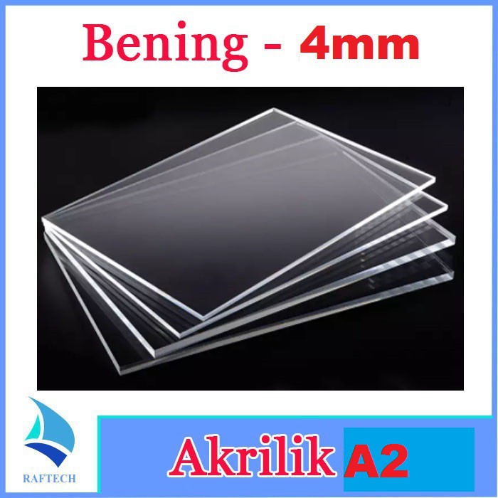 Akrilik A2 Lembaran 4mm Acrylic 4 mm Bening Transparan Marga Cipta