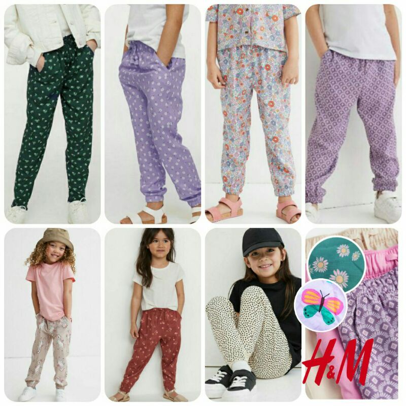 Jogger Anak Bahan Rayon HnM perempuan