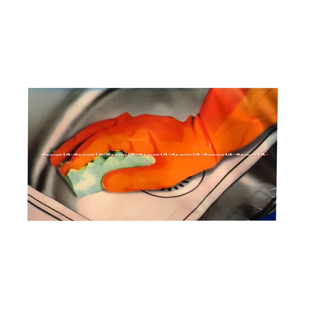 Proclean Handy Gloves Sarung Tangan Pro Clean 1 Pasang Sarung Tangan Karet Pro Clean Warna Orange