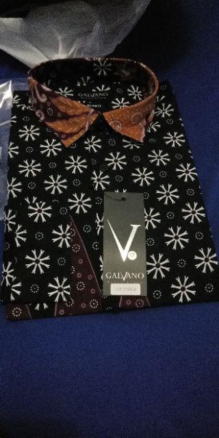 Kemeja Batik Pria Slim Fit Modern Mewah Lengan Panjang Lb105