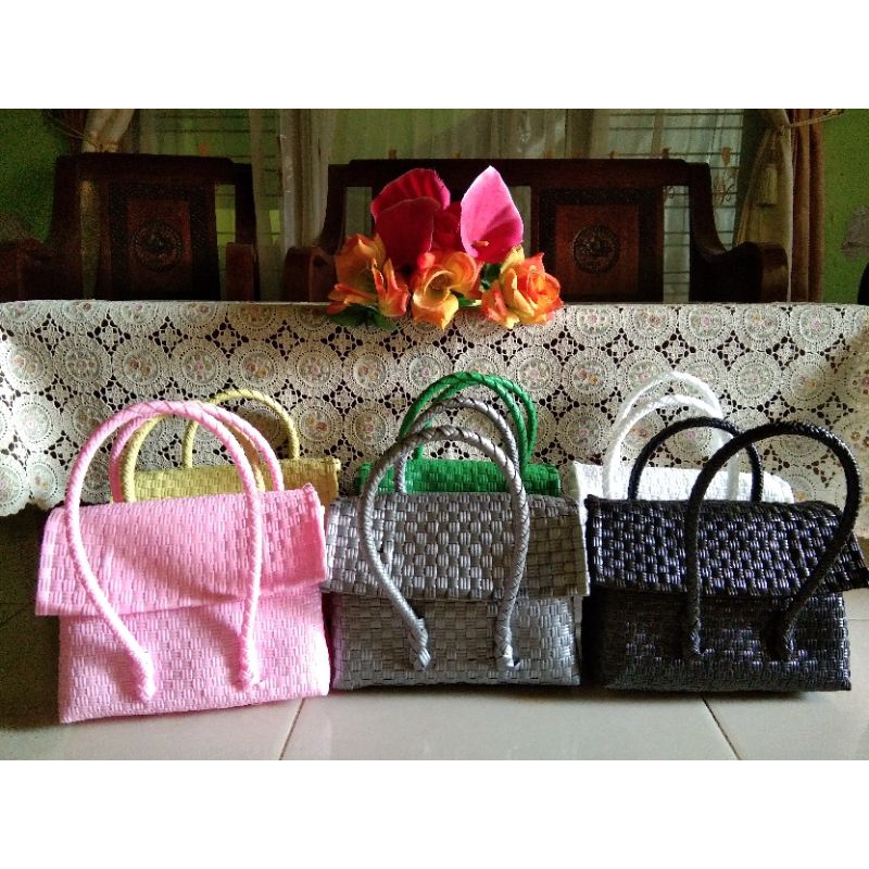 NTJ/Tas Jali Premium Kristal Bag Mini/Hand bag Jali/Petty Bag Jali Tutup Magnet size S