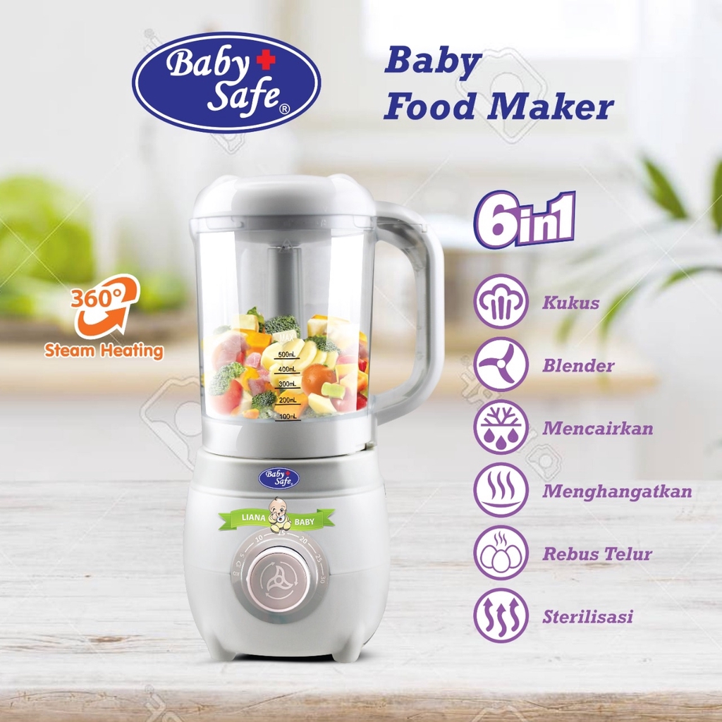 ELEK141 BLENDER MPASI BABY SAFE FOOD MAKER STEAMER 6IN1 LB012