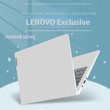 LENOVO Stiker Skin Laptop 3 Sisi silver Matte 14 &quot;15.6&quot; 13 &quot;13&quot; 3 E50 E40 IdeaPad K14 / 350 / 450 / 241