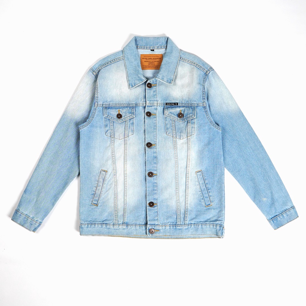 Heuvel Tribe Jacket Denim Jacket Jeans Pria Jdh 2112.025 Blue Cec