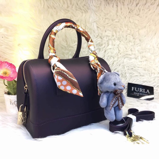 TAS SELEMPANG FURLA JELLY SPEEDY MATTE