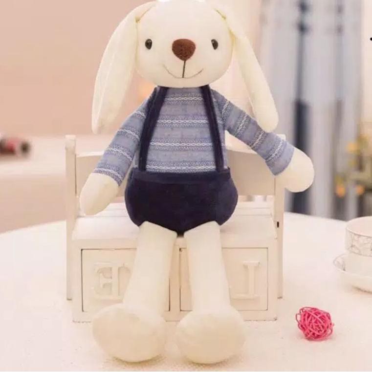 Art 663539 Boneka Kelinci Import Rabbit Angela Bunny Baju Rajut Telinga Panjang Asimetris Bulu Le Shopee Indonesia