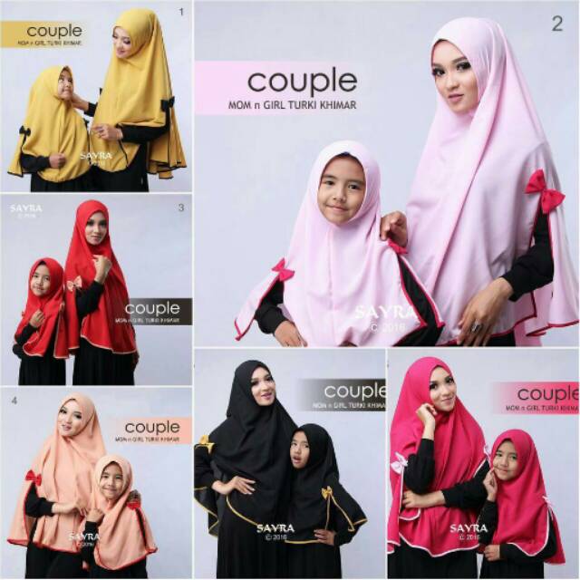 JILBAB KHIMAR COUPLE IBU & ANAK.