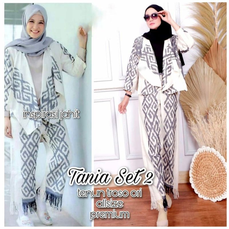 Setelan Tenun Troso (Pant + Outer) | Tania Set