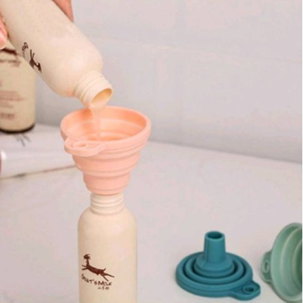 Corong Air Minyak Silicone Lipat Portable K016