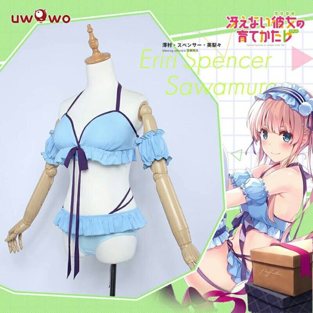 UWOWO Eriri Spencer Sawamura Cosplay Anime Saekano
