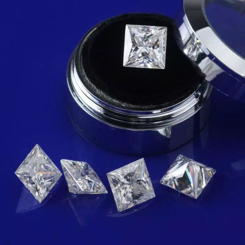 2 - 8 MM Princess Cut Diamond Cz Original A5 Quality ( NOT AAA QUALITY)