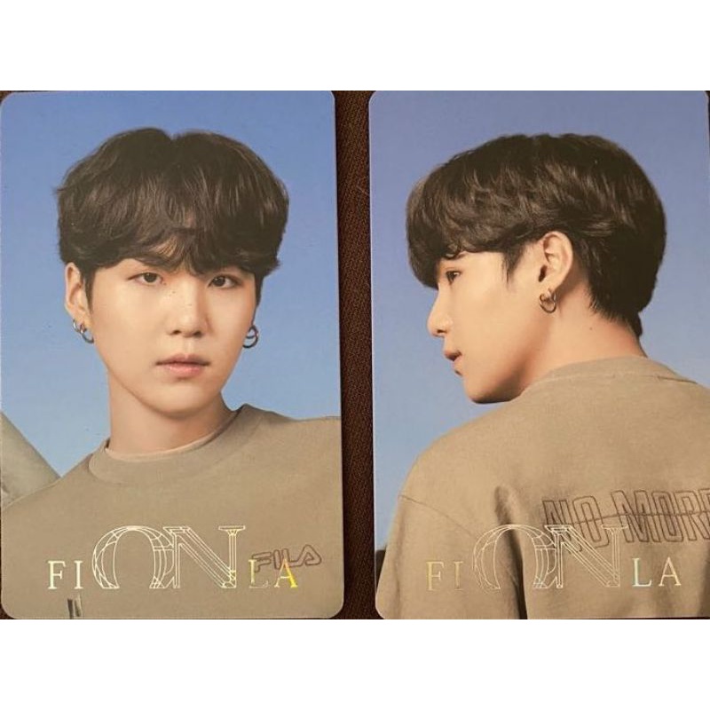 (booked) photocard PC fila on set yoongi suga