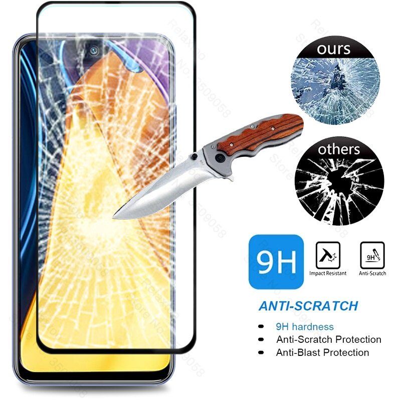 Paket 3in1 Tempered Glass Poco X3 GT/X3 NFC /M3 /M3 Pro 5G Anti Gores Kaca Full Layar